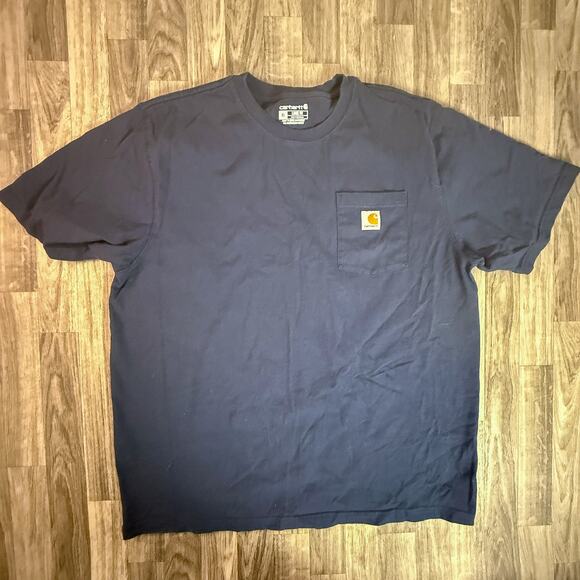 Carhartt Loose Fit Pocket T-Shirt Black XL Workwear Tee Made in Guatemala - Picture 1 of 6